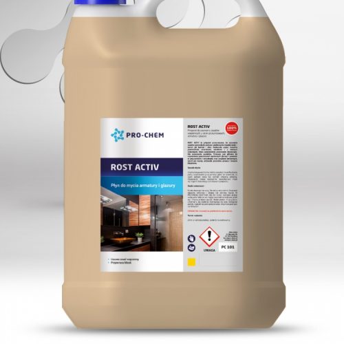 Засіб для видалення вапняних відкладень з душових кабін, металевих поверхней та плиток ROST ACTIV