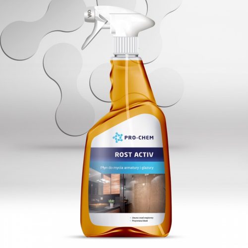 Засіб для видалення вапняних відкладень з душових кабін, металевих поверхней та плиток ROST ACTIV