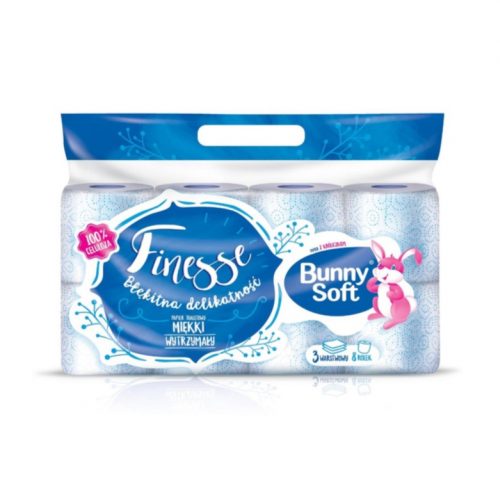 Папір туалетний. 3-шаровий BUNNY SOFT FINESSE